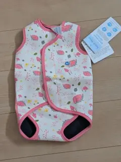 ベビー水着 ホワイト/ピンク