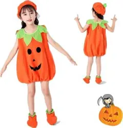80cm ハロウィン衣装 子供 かぼちゃ ハロウィン コスプレ ベビー 男女