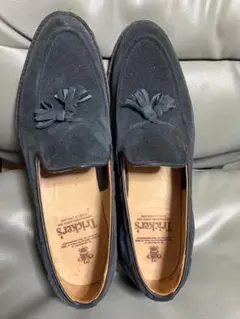 Tricker's タッセルローファー スエード ネイビーのサムネイル