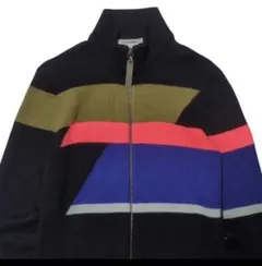 DIRK BIKKEMBERGS ドライバーズニット　ジップカーディガン　黒