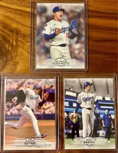 大谷・佐々木・山本 日本人3枚組 Stadium Club 2025 Topps