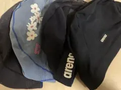 まとめ売りarena 水泳キャップ 4点セット　Mサイズ