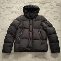 nano universe 東京西川 フード付きダウンジャケット 黒