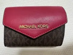 MICHAEL KORS キーケース ピンク/ブラウン