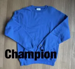 Champion チャンピオン スウェット ブルー S トレーナー ワンポイント