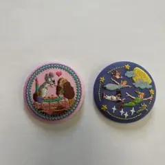 ディズニー刺繍缶バッジ わんわん物語 ピーターパン