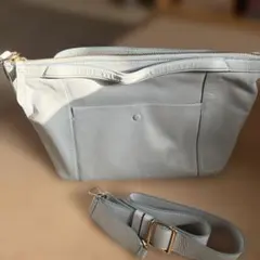 コールハーン　ショルダーバッグ ブルーグレー　美品