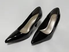 LeLien エナメル パンプス ブラック 34サイズ(22〜22.5cm)