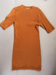 SLY 5部丈　オレンジニット