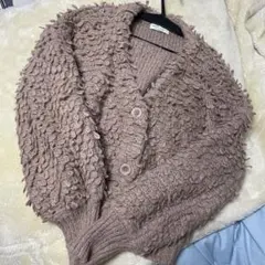 カーディガン ピンク