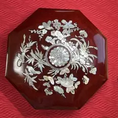 228 螺鈿細工 漆器 八角重箱 小物入れ - メルカリ