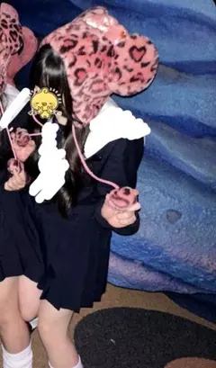 ディズニーヒョウ柄ファンキャップ