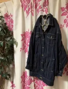 cepo ロングGジャン　ビッグシルエット　デニムワークジャケット