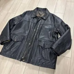 お正月セール　90's Tommy Hilfiger レザージャケット 牛革