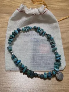 アンプジャパン　ターコイズビーズブレスレット