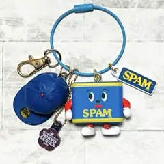 じゃらじゃらキーホルダー 青 ニューエラキャップ スパム