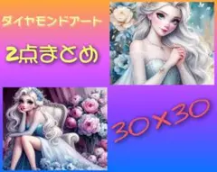 ダイヤモンドアート 2点まとめ売り 30×30