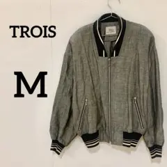 【TROIS】リネン混ジップアップブルゾン 9号のサムネイル