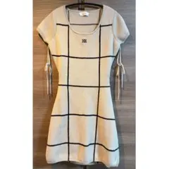 ♡ darich バックオープンステッチニットミニワンピース