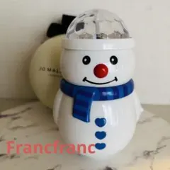 【Francfranc】ミュージックミラーボール　スノーマン