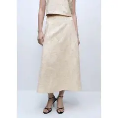 MANGO ロングスカート FLOC （ナチュラルホワイト）のサムネイル