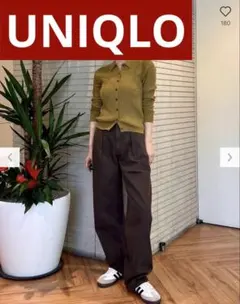 ［完売品］UNIQLO デニムタックパンツ 25 美品