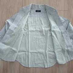 ストライプ長袖シャツ　130