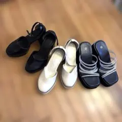 【3足まとめ売り★】パンプス　サンダルセット 23cm 23.5cm 24cm