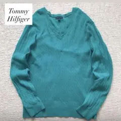 o*r様 トミーヒルフィガー　Vネック　コットンニット　ケーブルニット　XXL