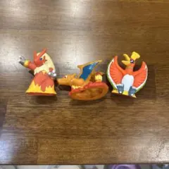 ポケモン ポケモンキッズ 指人形 バシャーモ リザードン　ホウオウ