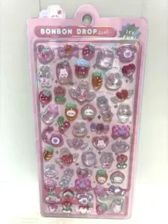 【正規品】人気　ボンボンドロップシール　ももいろボンボン　クーリア　オリジナル