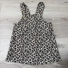 SHEIN ヒョウ柄 コーデュロイ ワンピース 9-12M