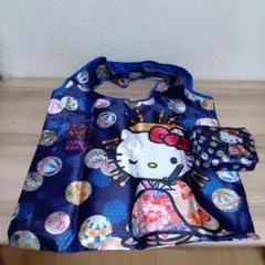 ハローキティ 　和柄　和風　エコバッグ　サンリオ