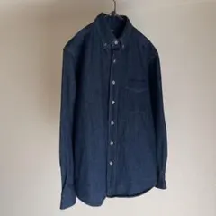 UNIQLO ユニクロ　デニムシャツ　ボタンダウン　S