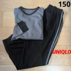 UNIQLO　キッズ　エアリズム　ウルトラストレッチセット♡　無地　ブラック系