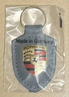 ★新品・未使用★ポルシェ純正キーホルダー★ブラック★ : 本物のポルシェクレストキーリング(ブルー) : 車＆バイク