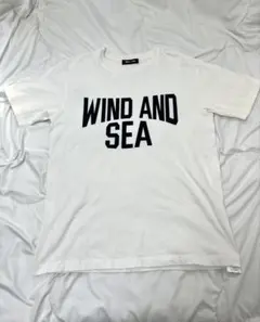 WIND AND SEA ロゴTシャツ ホワイト Lサイズビッグロゴのサムネイル