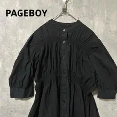 PAGEBOY シャツ　ワンピース　膝丈　可愛い　ガーリー　綺麗め　上品