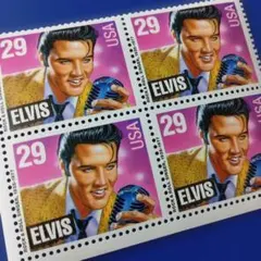 9838 外国切手 アメリカ 1993年 エルビス・プレスリー 田型