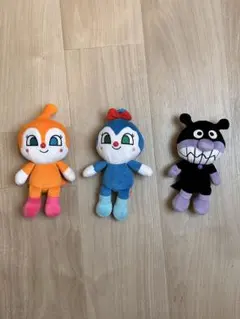 バイキンマン　ぬいぐるみ3点セット