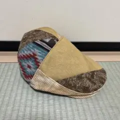 shop無　マルチカラー パッチワーク ハンチング帽