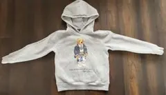 ポロベア フード付きパーカー グレー キッズM(10-12)