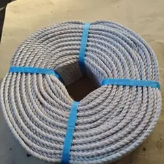 8.0mm×200m 石田製鋼　ハイクレロープ　8ミリ×200メートル　7キロ　船具用 ハイクレロープ 長さ 質量7.0kg/巻 グレー/白色 愛和産業 メンテナンス