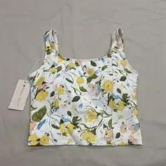 新品SUKALAスカーラ花柄ストレッチタンクトップXSサイズ