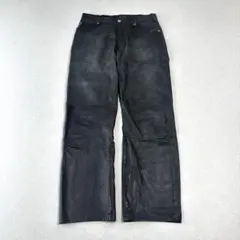 ARMANI JEANS fade leather pants 00s 本革のサムネイル
