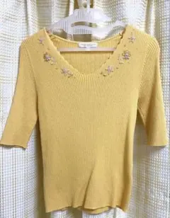 プロポーションボディドレッシング 春夏 ビジュー半袖トップス