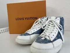 LOUIS VUITTON / ヴィトン デニム ハイカットスニーカー　US8