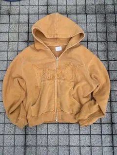 BLESSÜ ジップアップパーカー レッド 正規品 - メルカリ