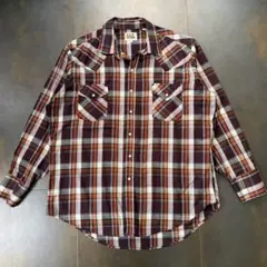 @*ン様 アメリカ古着　FLY cattleman　ウエスタンシャツ　チェック