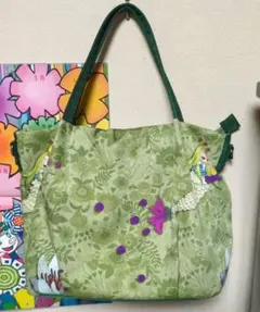 【専用です】アルベロベロ　トートバッグ　ショルダーバッグ　2WAY　グリーン